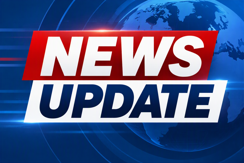 News Update in the style of a TV news bulletin.
